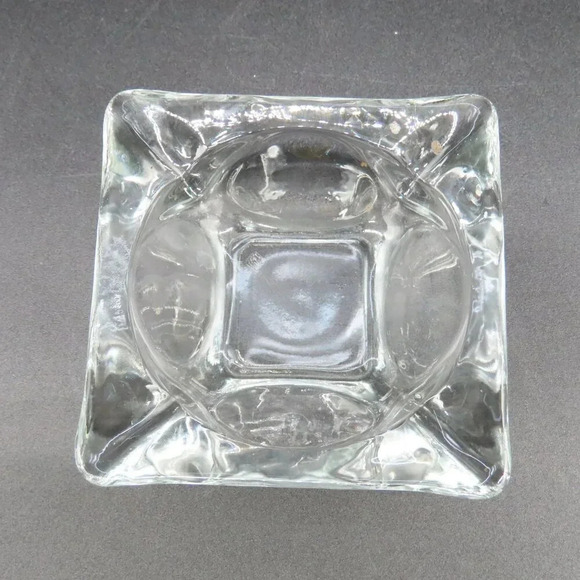 Anchor Hocking Small Glass Ashtrays Set of 3 Vintage MCM - Picture 4 of 6